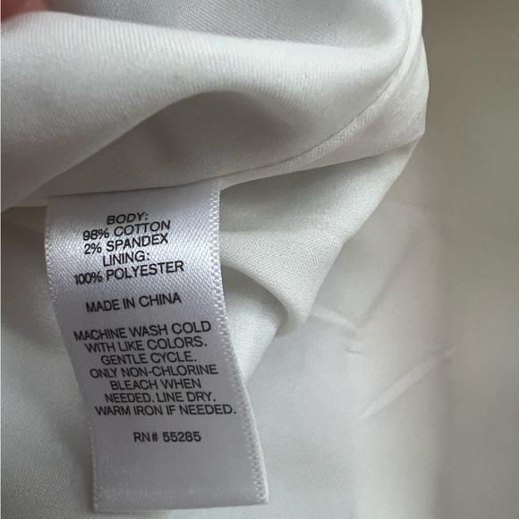 Express Women’s Blue White Striped Pencil Skirt Diagonal Zipper Detail Sz O NWT - Picture 13 of 13